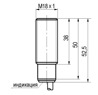 Габариты ISBm A4B8-31PS-8-400-LZ-C-V-12